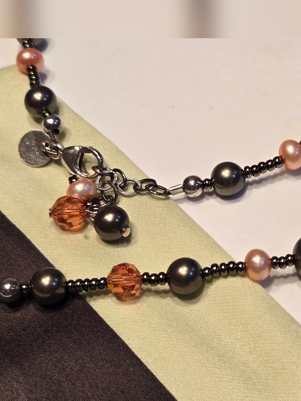 Emily Ray Vintage Sterling Silver Beaded Necklace And Bracelet Set - Picture 5 of 10